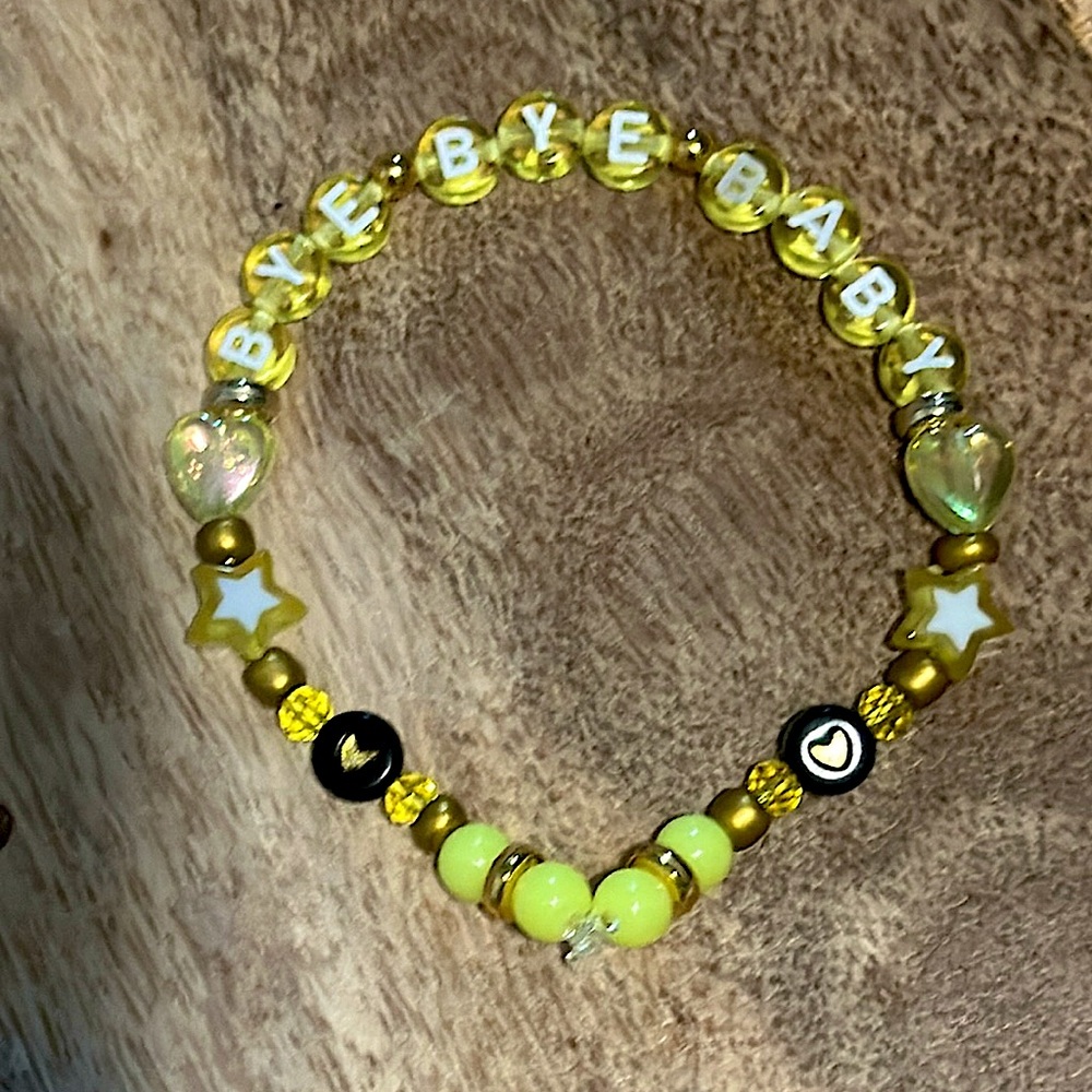 5 for $10 Taylor Swift Handmade Friendship Beaded Bracelet
“Bye Bye Baby”
